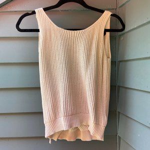 3/$15 Open Back Crochet Tank Top